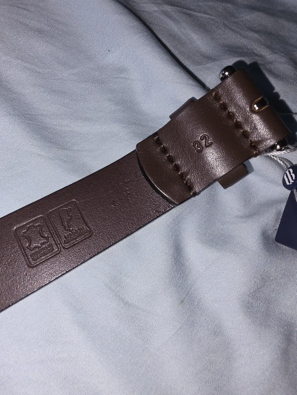Holderness & Bourne FIRE! NWT! The Barker Belt in Brown/Cypress/Claret/Navy.